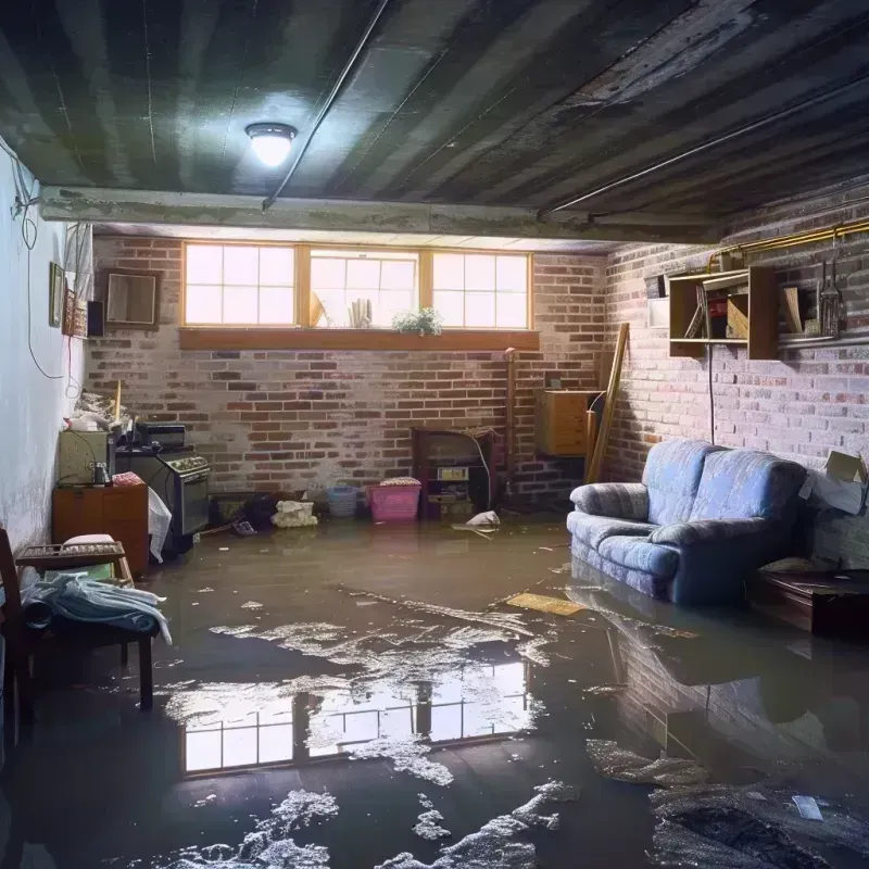 Flooded Basement Cleanup in Beach, ND